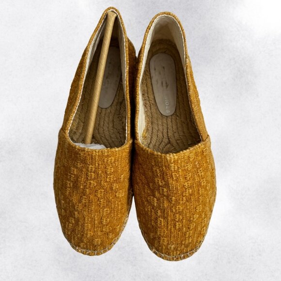 Mustard Yellow Slip-On Espadrilles (9) - Picture 5 of 8